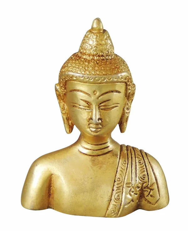 Brass_Showpiece_Buddha_Half_Statue_-_3x1.5x4_inch_(BS1073_D)