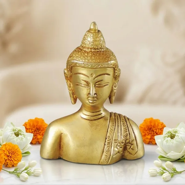 Brass_Showpiece_Buddha_Half_Statue_-_3x1.5x4_inch_(BS1073_D)