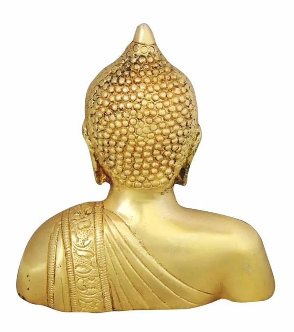 Brass_Showpiece_Buddha_Half_Statue_-_5.5x2.5x6_inch_(BS1073_F)
