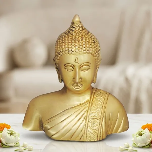 Brass_Showpiece_Buddha_Half_Statue_-_5.5x2.5x6_inch_(BS1073_F)