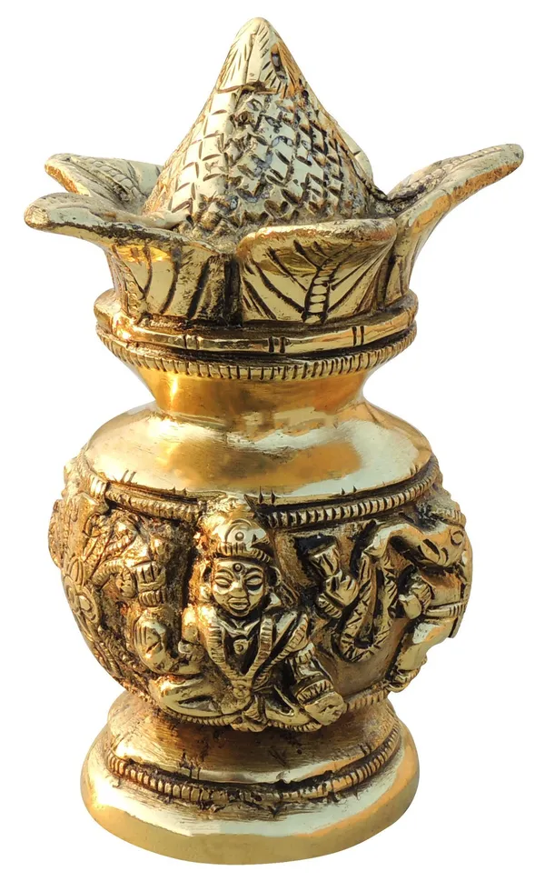 Brass_Showpiece_Kalash_Statue_-_3x3x6.5_Inch_(BS1082_C)
