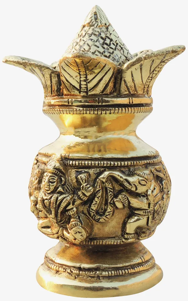 Brass_Showpiece_Kalash_Statue_-_3x3x6.5_Inch_(BS1082_C)
