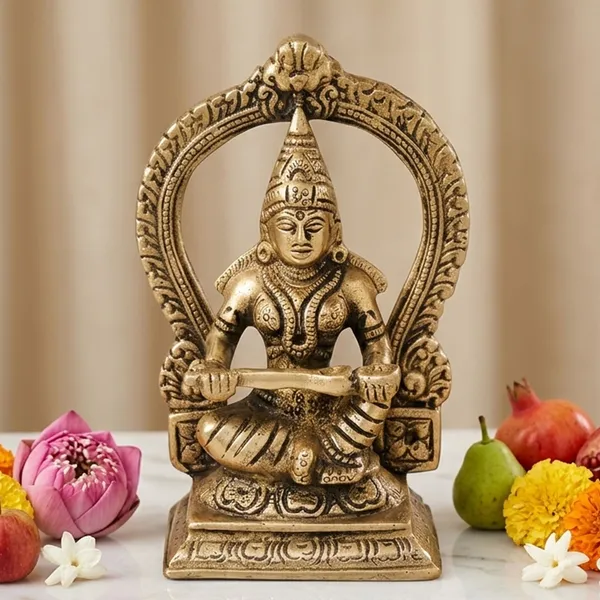 Brass_Annapurna_Devi_Murti_Statue_-_3x2x5.2_Inch_(BS1087_C)