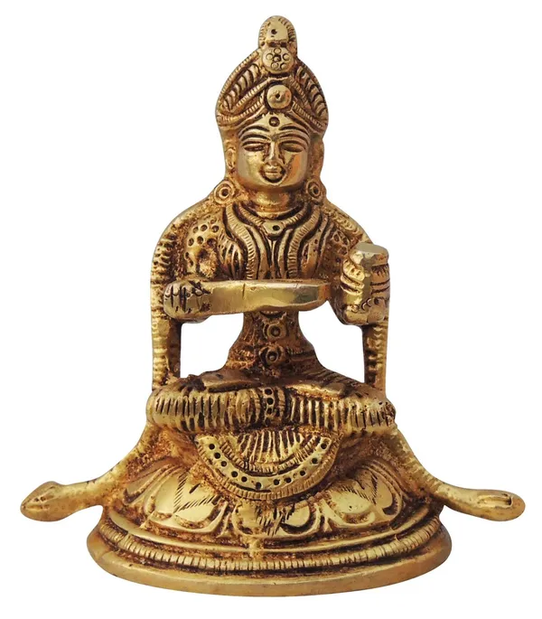 Brass_Showpiece_Annapurna_God_Idol_Statue_-_4x2x4_Inch_(BS1087_X)