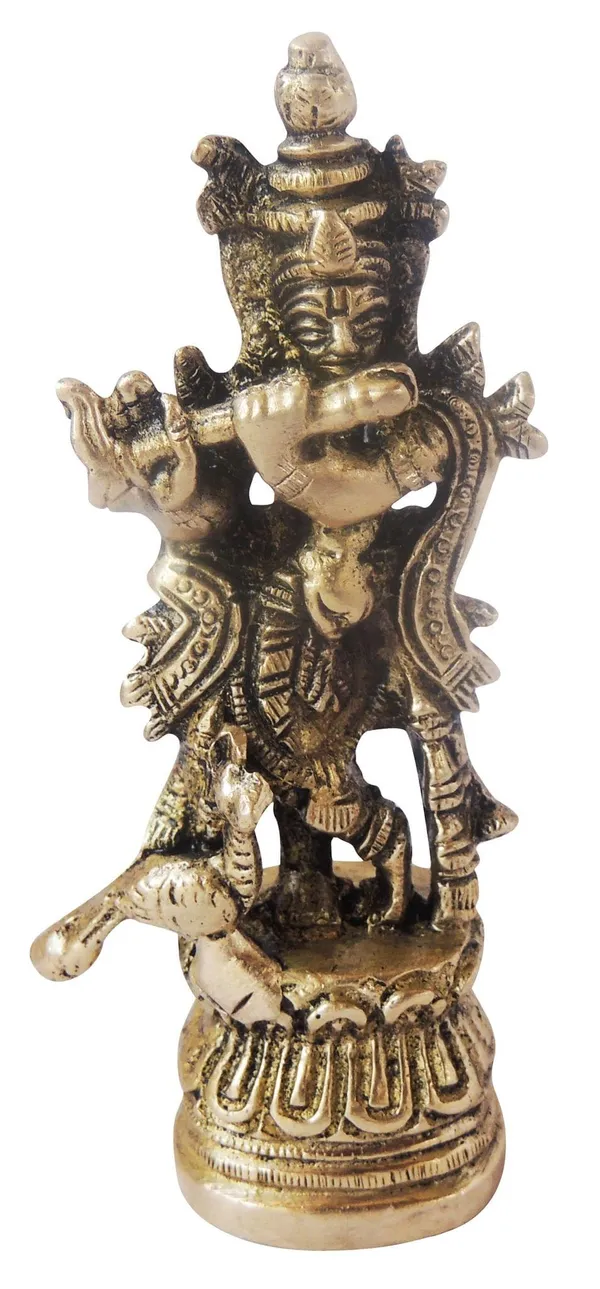 Brass_Showpiece_Krishna_God_Idol_Statue_-_2x1.5x4.1_inch_(BS1136_C)