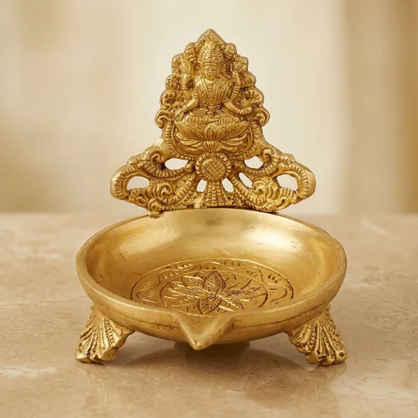 Brass_Table_Decor_Laxmi_Oil_Lamp_Deepak-_4x4x4_inch_(BS1160_L)