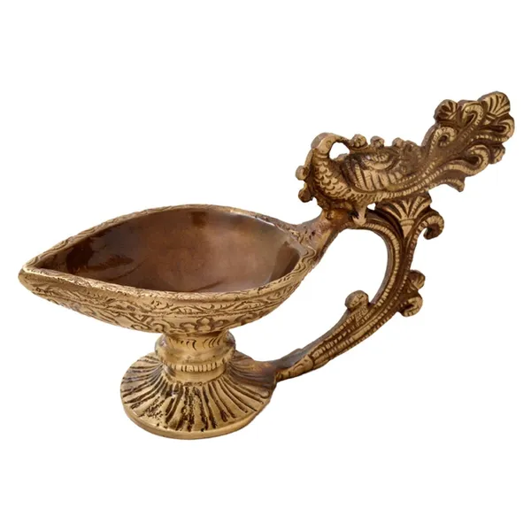 Brass_Table_Decor_Oil_Lamp_Deepak_-_6.5x2.5x3.5_inch_(BS1170_A)