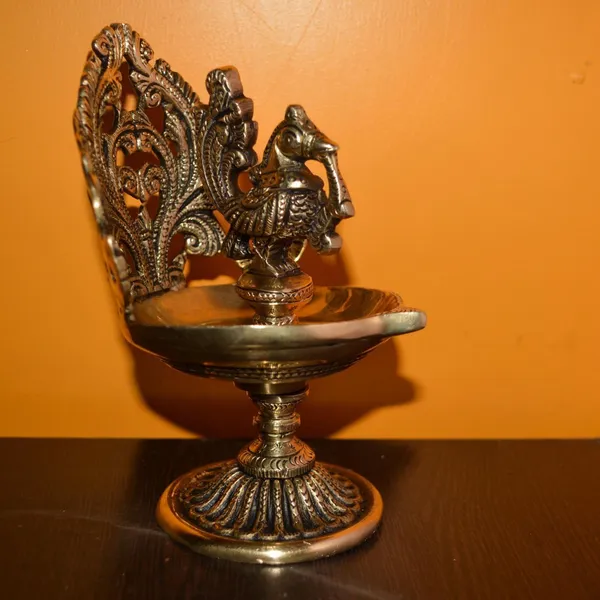 Brass_Cock_(Murga)_Oial_Lamp_Deepak_-_4x4x6_inch_(BS1196_A)