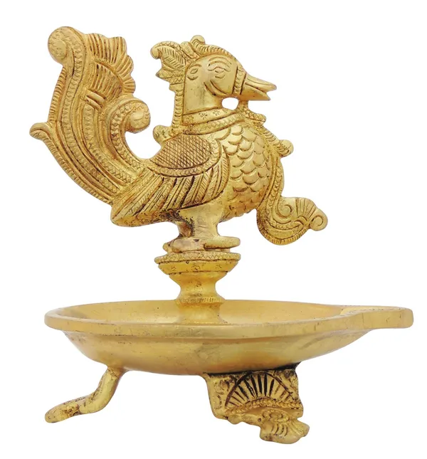 Brass_Table_Decor_Oil_Lamp,_Bird_Deepak_-_4.7x4x5_Inch_(BS1214_A)