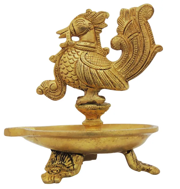 Brass_Table_Decor_Oil_Lamp,_Bird_Deepak_-_4.7x4x5_Inch_(BS1214_A)