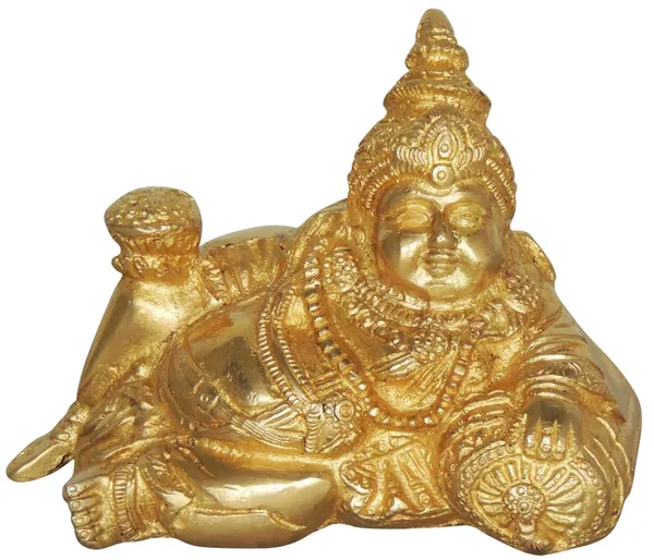 Brass_Showpiece_Sleeping_Kuber_Ji_Statue_-_5.2x3x4_Inch_(BS1215_A)
