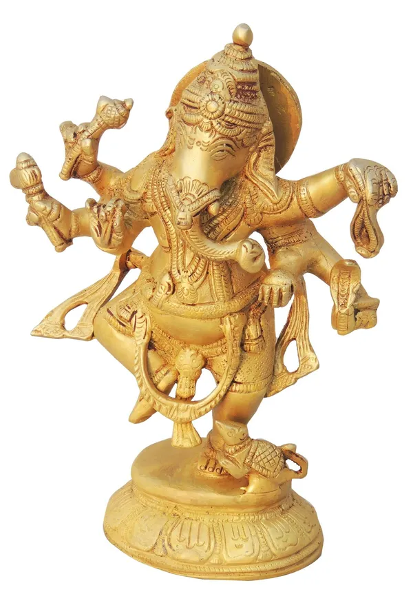 Brass_Showpiece_Dancing_Ganesha_Statue_-_3.6x2.2x6.6_inch_(BS1257_B)