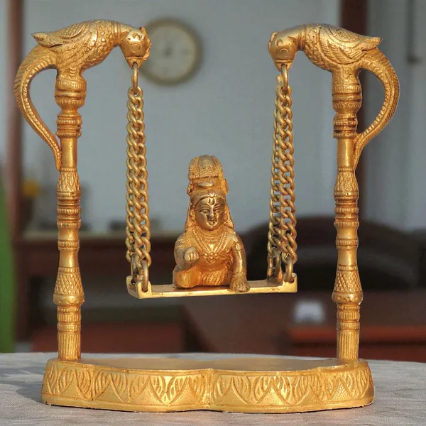 Brass_Showpiece_Laddu_Gopal_Jhula_Statue_-_8x2x8_Inch_(BS1289_B)