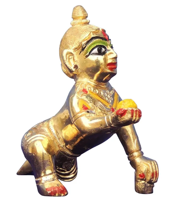 Brass_Showpiece_Laddu_Gopal_Idol_Statue_-_3.5x1.5x3_Inch_(BS1300_C)