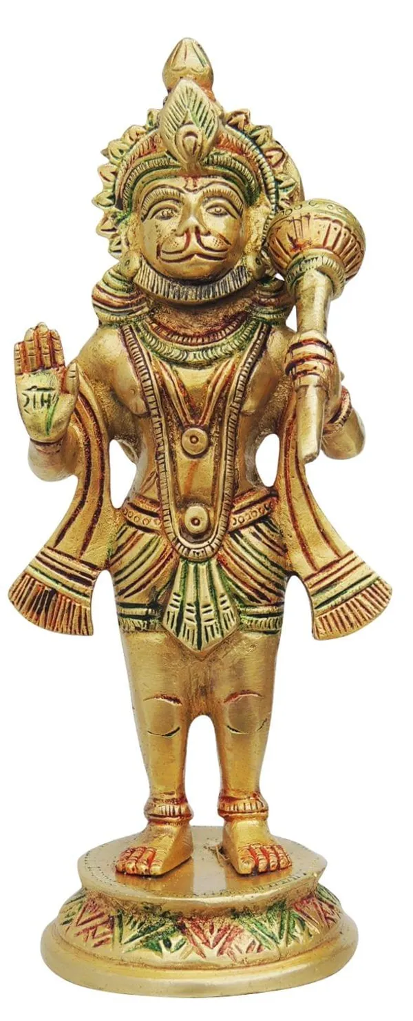 Brass_Showpiece_Hanuman_Ji_Standing_Round_Base_Statue_-_3.5x3x8.2_Inch_(BS1301_D)