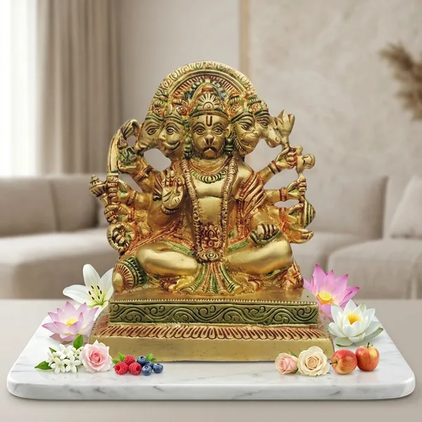 Brass_Showpiece_Panchmukhi_Hanuman_Ji_Statue_-_5x1.5x7.5_Inch_(BS1302_D)