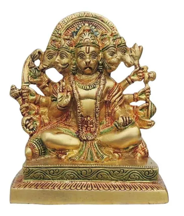 Brass_Showpiece_Panchmukhi_Hanuman_Ji_Statue_-_5x1.5x7.5_Inch_(BS1302_D)