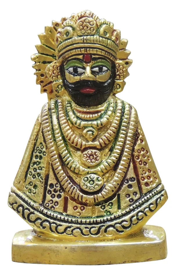Brass_Showpiece_Khatu_Shyam_Statue_-_2.5x1.5x3.5_Inch_(BS1305_C)
