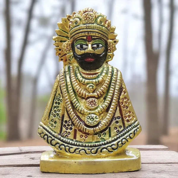 Brass_Showpiece_Khatu_Shyam_Statue_-_2.5x1.5x3.5_Inch_(BS1305_C)