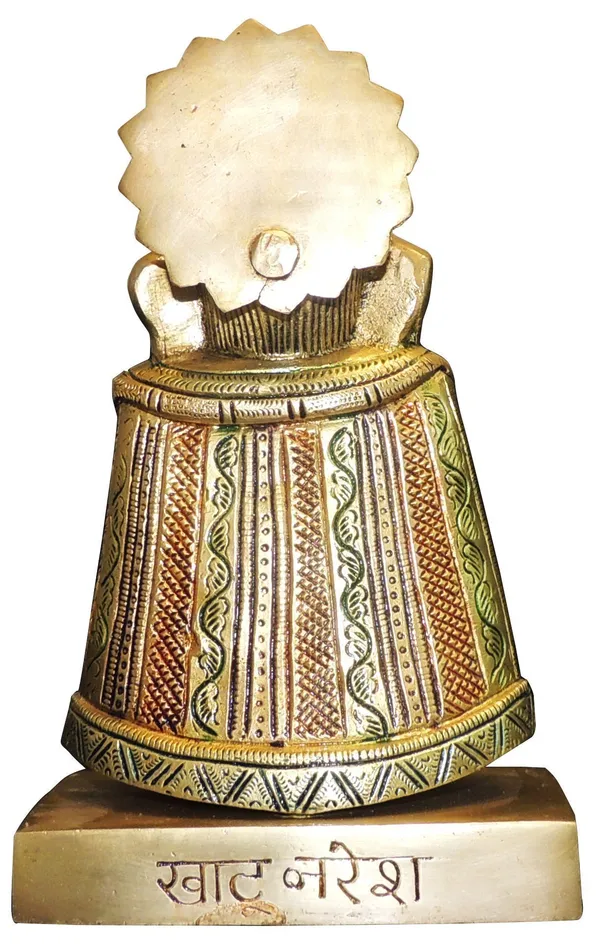 Brass_Showpiece_Khatu_Shyam_Statue_-_5.5x4x8.5Inch_(BS1305_G)