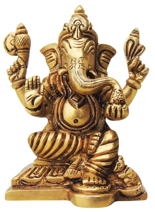 Brass_Showpiece_Ganesh_Ji_Statue_-_3.5x2.5x4_Inch_(BS1315_G)