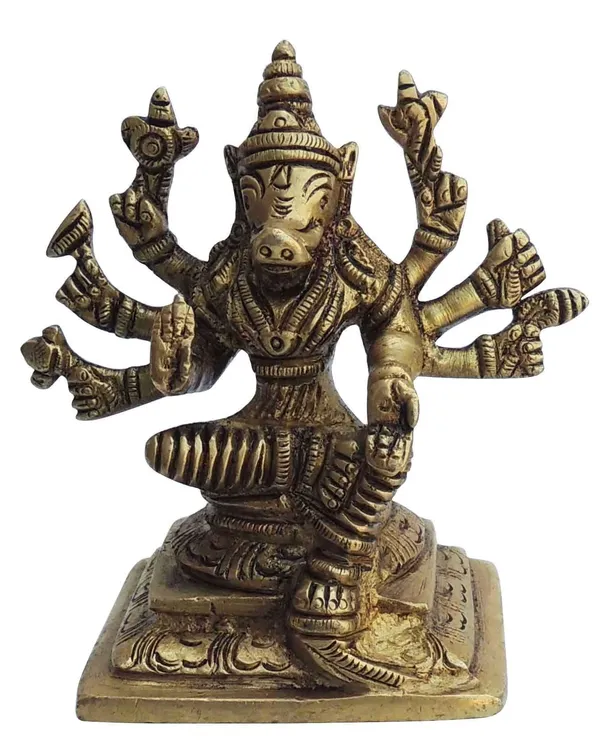 Brass_Varha_Avatar_Idol_statue_-_3.5x2.2x3.5_Inch_(BS1328_C)