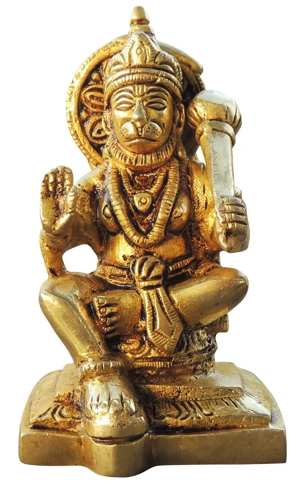 Brass_Showpiece_Hanuman_Ji_Statue_-_2.5x2.7x4.5_Inch_(BS1333_F)