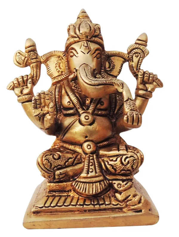 Brass_Showpiece_Ganesh_Ji_God_Idol_Statue_-_3.3x2.2x4.2_Inch_(BS1335_G)