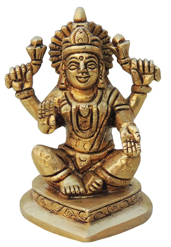 Brass_Showpiece_Laxmi_Ji_God_Idol_Statue_-_2.5x2.6x4_Inch_(BS1336_L)