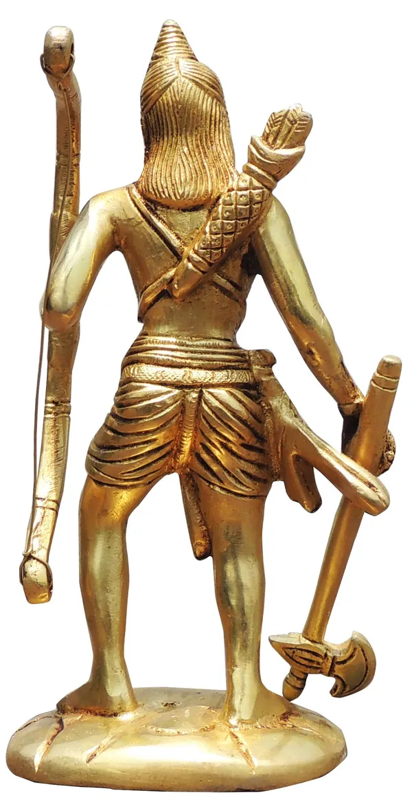 Brass_Showpiece_Parshuram_Ji_God_Idol_Statue_-_3x2.5x6.5_Inch_(BS1339_X)