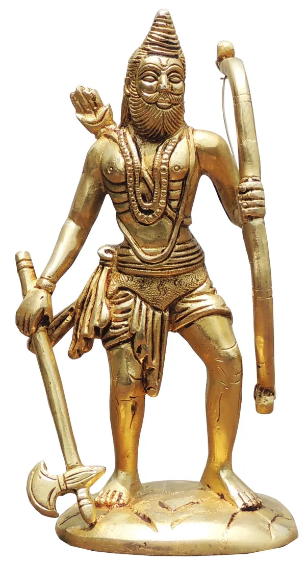 Brass_Showpiece_Parshuram_Ji_God_Idol_Statue_-_3x2.5x6.5_Inch_(BS1339_X)