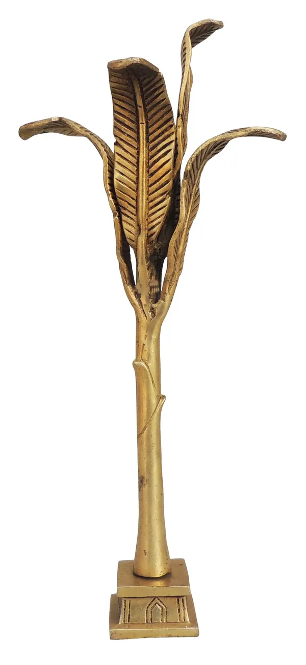 Brass_Table_Decor_Showpiece_Banana_Tree_-_6.5x5.5x11_Inch_(BS1344_B)