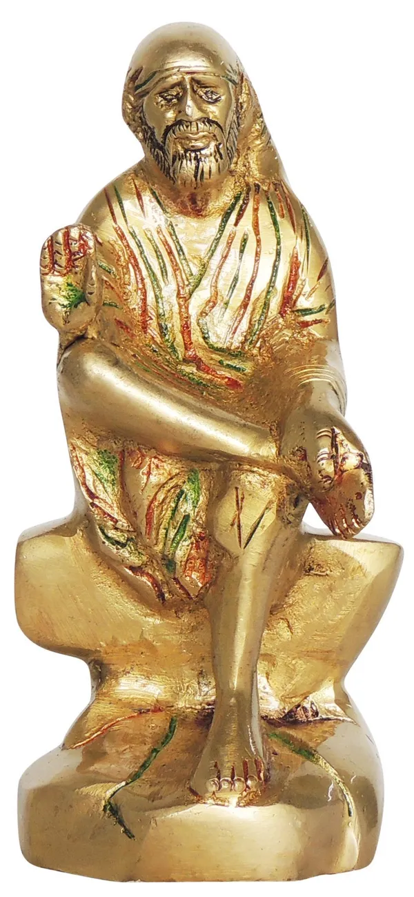 Brass_Showpiece_Sai_Baba_Statue_-_3.5x2.7x7_Inch_(BS1351_D)