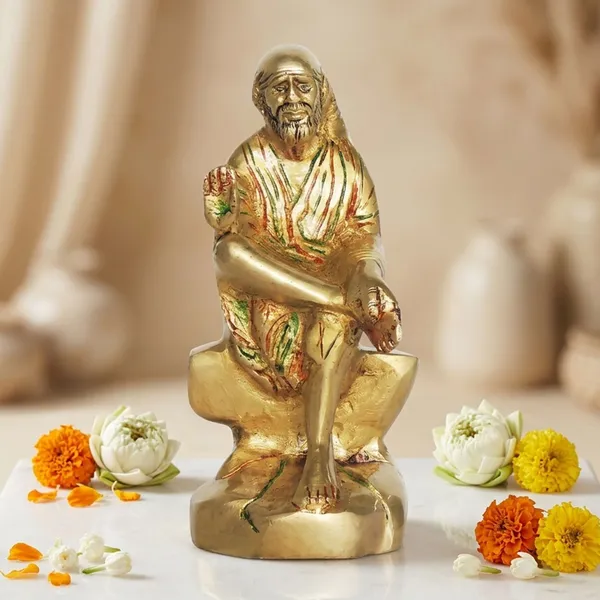 Brass_Showpiece_Sai_Baba_Statue_-_3.5x2.7x7_Inch_(BS1351_D)