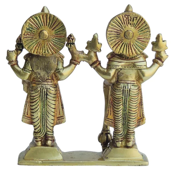 Brass_Showpiece_Vishnu_Laxmi_ji_Idol_-_6.5x2x7.5_Inch_(BS1352_E)