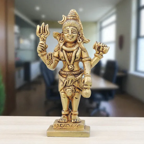 Brass_Showpiece_Shiv_Ji_God_Idol_Statue_-_2.6x1x4.5_Inch_(BS1363_C)