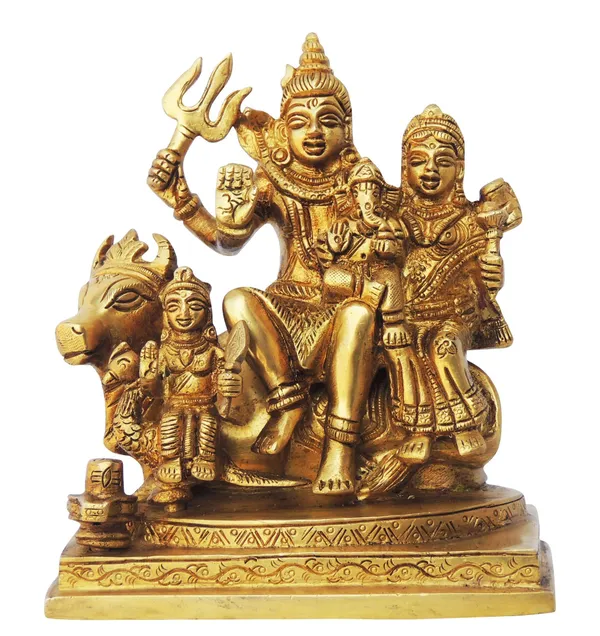 Brass_Showpiece_Shiv_Parivar_God_Idol_Statue_-_5.2x3.5x6_Inch_(BS1386_F)
