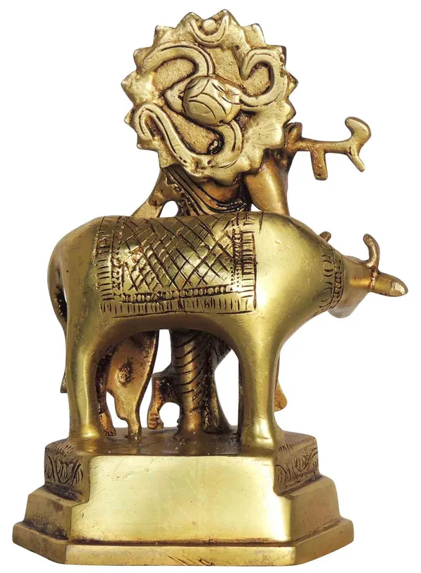 Brass_Showpiece_Cow_Krishna_God_Idol_Statue_-_4.5x3.2x6.6_Inch_(BS1391_E)