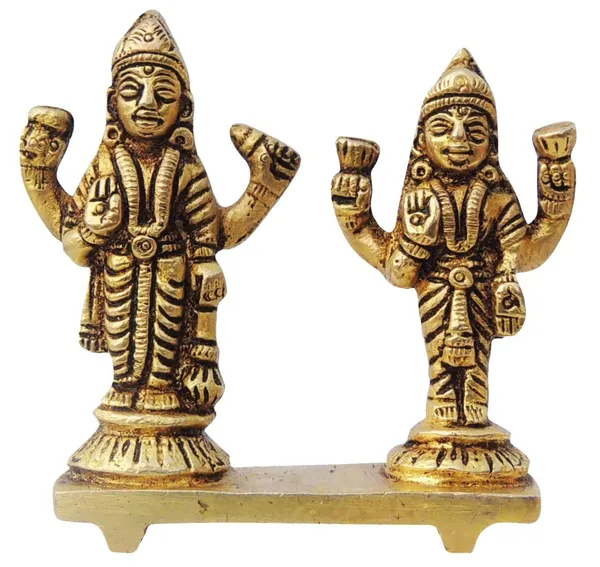 Brass_Showpiece_Vishnu_Laxmi_Ji_Statue_-_2.6x1x2.5_Inch_(BS1392_B)