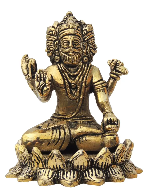 Brass_Showpiece_Brahma_Ji_God_Idol_Statue_-_3.5x3.5x4_Inch_(BS1397_F_)