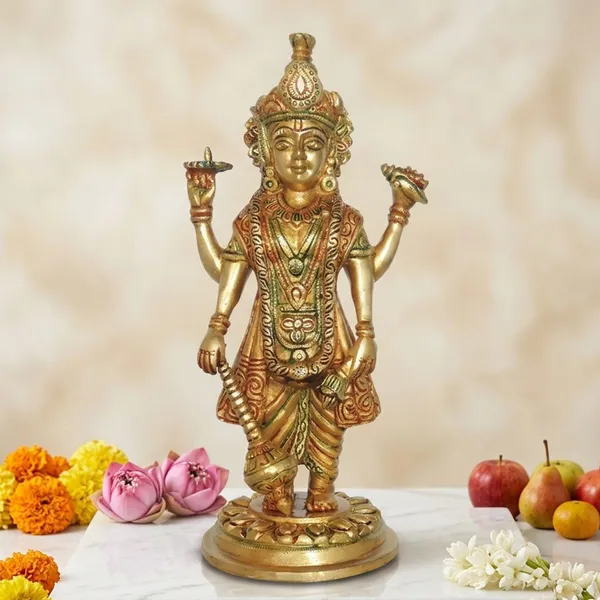 Brass_Showpiece_Vishnu_Ji_God_Idol_Statue_-_4.5x3.5x9.5._Inch_(BS1412_V_)