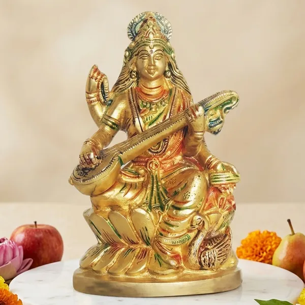 Brass_Showpiece_Saraswati_God_Idol_Statue-3.5x2x6_Inch_(BS1413_C)