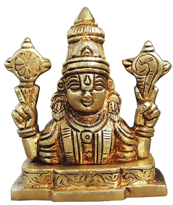 Brass_Showpiece_Tirupati_Balaji_God_Idol_Statue_-_3.2x2x3.5_Inch_(BS1420_X)