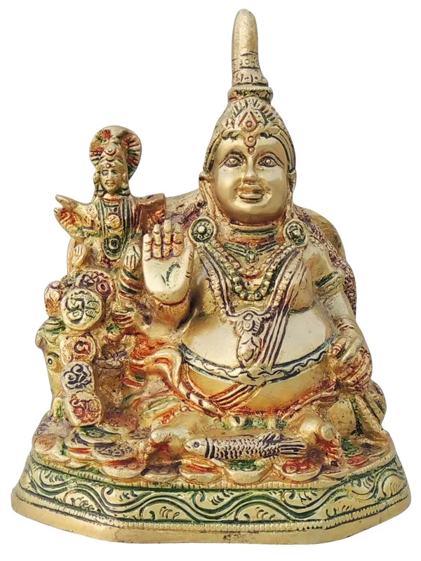 Brass_Showpiece_Kuber_Ji_God_Idol_Statue_-_5x3.5x6.5_Inch_(BS1433_D)