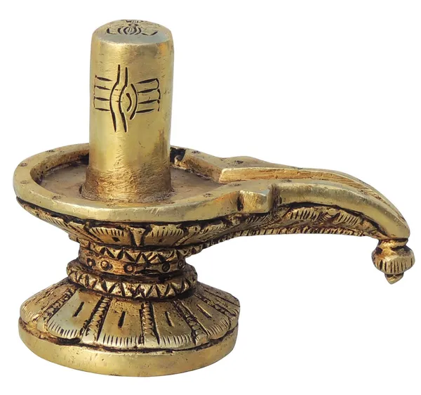 Brass_Showpiece_Shivling_God_Idol_Statue_-_4x2.2x3.5_Inch_(BS1446_D)
