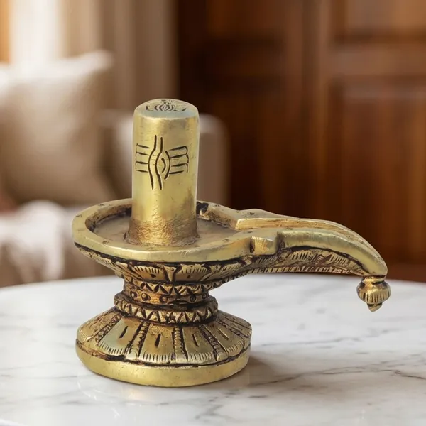 Brass_Showpiece_Shivling_God_Idol_Statue_-_4x2.2x3.5_Inch_(BS1446_D)