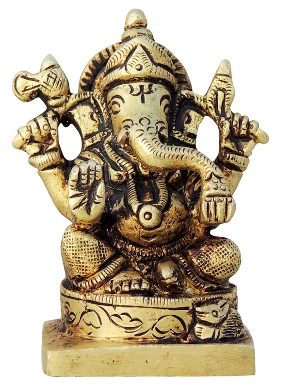 Brass_Showpiece_Ganesh_Ji_Statue_-_2x1.5x3_Inch_(BS1453_G)