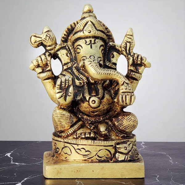 Brass_Showpiece_Ganesh_Ji_Statue_-_2x1.5x3_Inch_(BS1453_G)