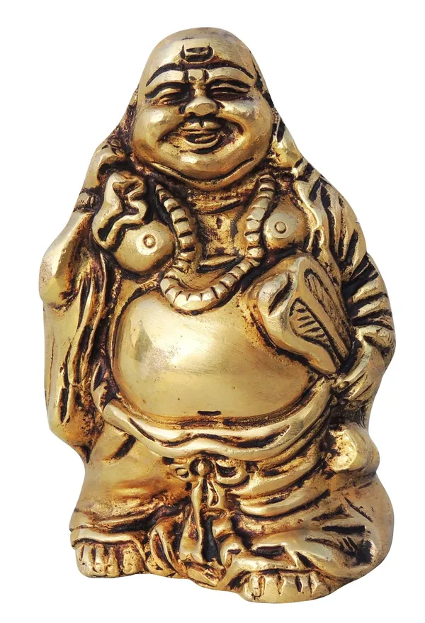 Brass_Showpiece_Laughing_Buddha_God_Idol_Statue_-_3x2.5x4.2_Inch_(BS1460_F)