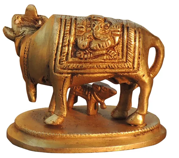 Brass_Showpiece_Cow_&_Calf_God_Idol_Statue_-_2.5x1.7x2_Inch_(BS1471_C)